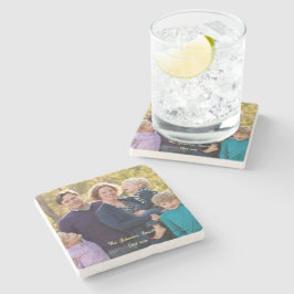 Creëer uw eigen aangepaste familie foto stenen Ond Onderzetter