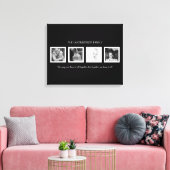 Creëer Uw eigen aangepaste familieportret Canvas Afdruk (Insitu (Woonkamer))