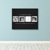 Creëer Uw eigen aangepaste familieportret Canvas Afdruk (Insitu (Houten vloer))