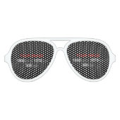 Creëer uw eigen aangepaste foto Aviator Party Shad Zonnebril (Voorkant)