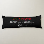 Creëer uw eigen aangepaste foto body kussen (Achterkant)