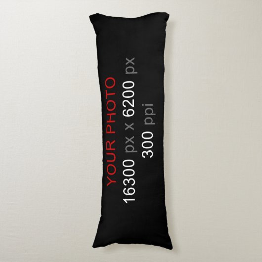 Creëer uw eigen aangepaste foto body kussen (Voorkant Verticaal)