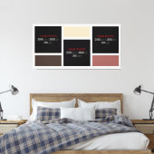 Creëer Uw eigen Aangepaste Foto Collage 001 Canvas Afdruk (Insitu (Slaapkamer))