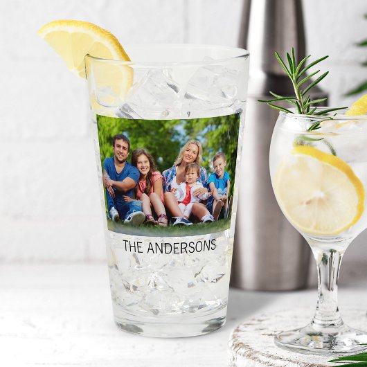 Creëer uw eigen aangepaste foto en naam glas