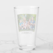 Creëer uw eigen aangepaste foto en naam glas (Achterkant)