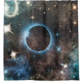 Creëer Uw Eigen Aangepaste Foto Galaxy Planet Nebu Douchegordijn (Voorkant)