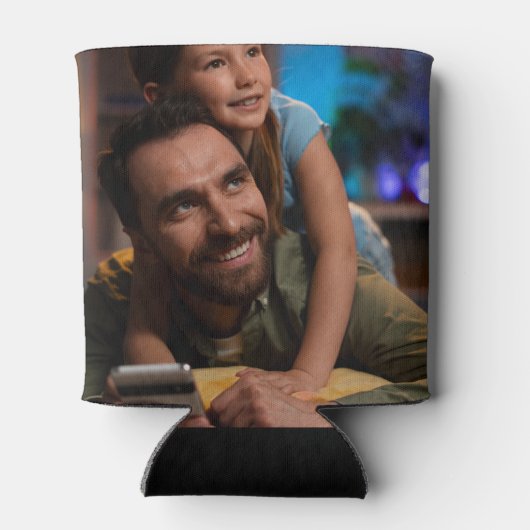 Creëer uw eigen aangepaste foto gepersonaliseerd blikjeskoeler (Achterkant)