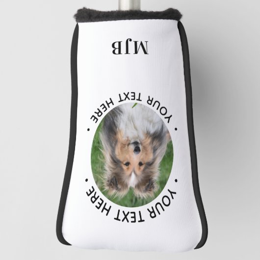 Creëer Uw eigen aangepaste foto gepersonaliseerde  Golfheadcover (Draai 90)