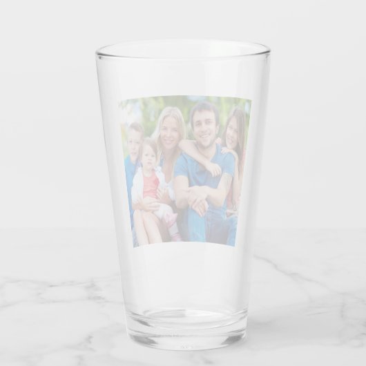 Creëer Uw eigen aangepaste foto Glas (Achterkant)