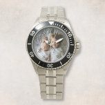 Creëer Uw eigen aangepaste foto Horloge<br><div class="desc">Decoratief elegant, aanpasbaar modern, minimalistisch klokontwerp met uw eigen foto, afbeelding of logo. Voeg je favoriete foto, ontwerp of illustratie toe aan creëer iets heel uniek. Om deze sjabloon van het ontwerp uit te geven, klik "Verandering"knoop en upload uw eigen afbeelding zoals hierboven getoond. Behandel jezelf of maak het perfecte...</div>