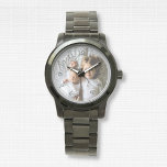 Creëer Uw eigen aangepaste foto Horloge<br><div class="desc">Decoratief elegant, aanpasbaar modern, minimalistisch klokontwerp met uw eigen foto, afbeelding of logo. Voeg je favoriete foto, ontwerp of illustratie toe aan creëer iets heel uniek. Om deze sjabloon van het ontwerp uit te geven, klik "Verandering"knoop en upload uw eigen afbeelding zoals hierboven getoond. Behandel jezelf of maak het perfecte...</div>