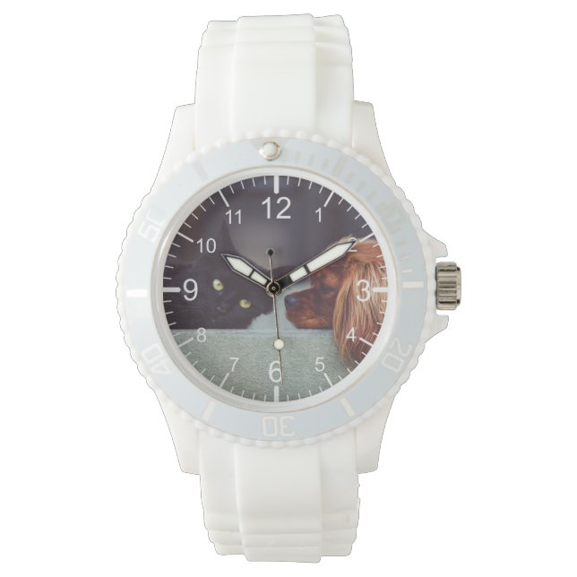 Creëer Uw eigen aangepaste foto Horloge (Voorkant)