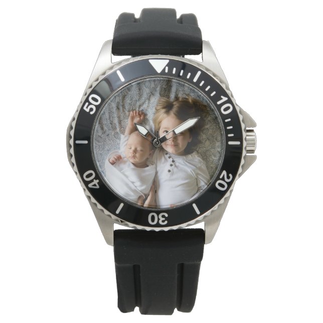 Creëer Uw eigen aangepaste foto Horloge (Voorkant)