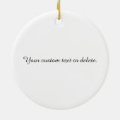 Creëer-Uw-Eigen - Aangepaste Foto | Keramisch Ornament (Achterkant)