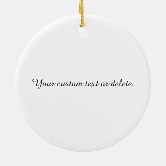 Creëer-Uw-Eigen - Aangepaste Foto | Keramisch Ornament (Achterkant)