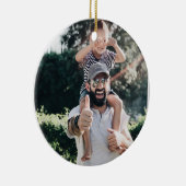 Creëer Uw eigen aangepaste foto Keramisch Ornament (Rechts)