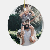Creëer Uw eigen aangepaste foto Keramisch Ornament (Links)