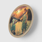 Creëer Uw eigen aangepaste foto Modern Ronde Klok (Hoek)