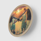 Creëer Uw eigen aangepaste foto Modern Ronde Klok (Hoek)