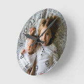 Creëer Uw eigen aangepaste foto Modern Ronde Klok (Hoek)
