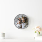 Creëer Uw eigen aangepaste foto Modern Ronde Klok (Huis)