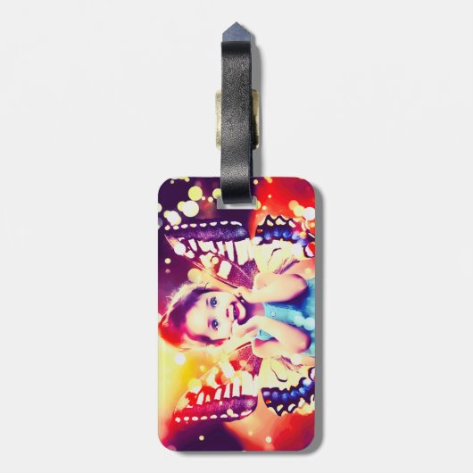 Creëer Uw eigen aangepaste foto op maat Bagagelabel (Achterkant verticaal)