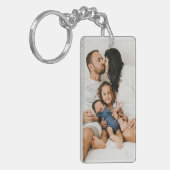 Creëer Uw eigen aangepaste foto op maat Sleutelhanger (Voorkant Links)