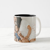 Creëer Uw eigen aangepaste foto op maat Tweekleurige Koffiemok (Voorkant rechts)