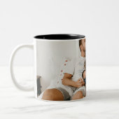 Creëer Uw eigen aangepaste foto op maat Tweekleurige Koffiemok (Links)