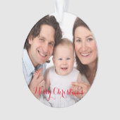 Creëer Uw eigen aangepaste foto Ornament (voorkant)