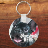 Creëer Uw eigen aangepaste foto-Sleutelhanger Sleutelhanger (Achterkant)