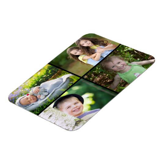 Creëer Uw eigen aangepaste foto van de 4-reeks Magneet (Linkerzijde)