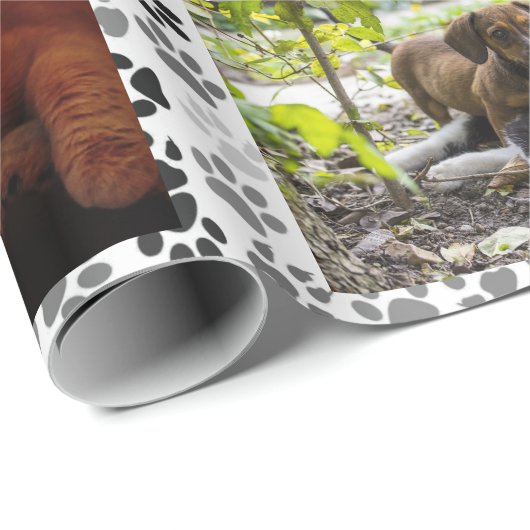 Creëer Uw Eigen Aangepaste Foto van het Huisdier K Cadeaupapier (Rol Hoek)