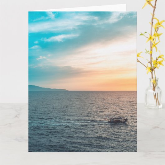 Creëer uw eigen aangepaste foto Wenskaart Kaart (Gele Bloem)