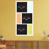 Creëer Uw eigen aangepaste fotocollage 002 Canvas Afdruk (Insitu (Woonkamer))