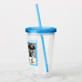 Creëer uw eigen aangepaste fotocollage 9 foto's Ac Acryl Drinkbeker (Links)