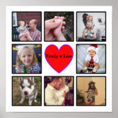 Creëer uw eigen aangepaste fotocollage met tekstco poster (Voorkant)