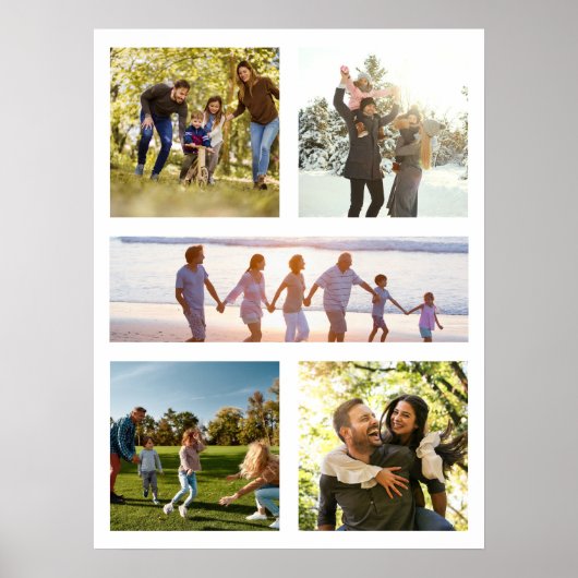 Creëer Uw eigen aangepaste fotocollage Poster (Voorkant)