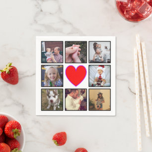 Creëer Uw eigen aangepaste fotocollage Servet