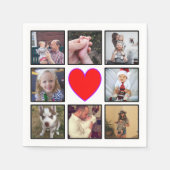 Creëer Uw eigen aangepaste fotocollage Servet (Voorkant)