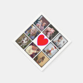 Creëer Uw eigen aangepaste fotocollage Servet (Hoek)