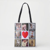 Creëer Uw eigen aangepaste fotocollage Tote Bag (Voorkant)