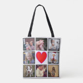 Creëer Uw eigen aangepaste fotocollage Tote Bag (Achterkant)