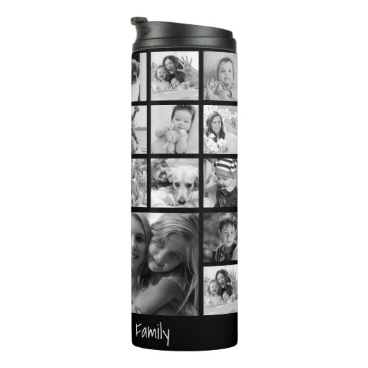 Creëer Uw eigen aangepaste fotocollage voor 24-ree Thermosbeker (Geroteerd rechts)
