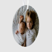 Creëer Uw eigen aangepaste fotofeestdag Ornament (voorkant)