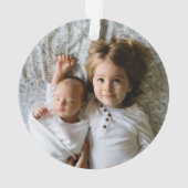 Creëer Uw eigen aangepaste fotofeestdag Ornament (achterkant)