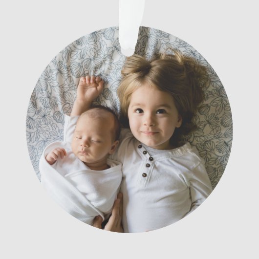 Creëer Uw eigen aangepaste fotofeestdag Ornament (voorkant)