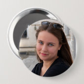 Creëer uw eigen aangepaste fotoknop ronde button 4,0 cm (Voorkant /achterkant)