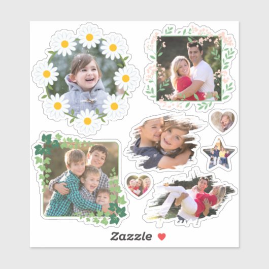 Creëer Uw eigen aangepaste fotokus Cut Cool Schatt Sticker (Vel)