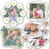 Creëer Uw eigen aangepaste fotokus Cut Cool Schatt Sticker (Voorkant)